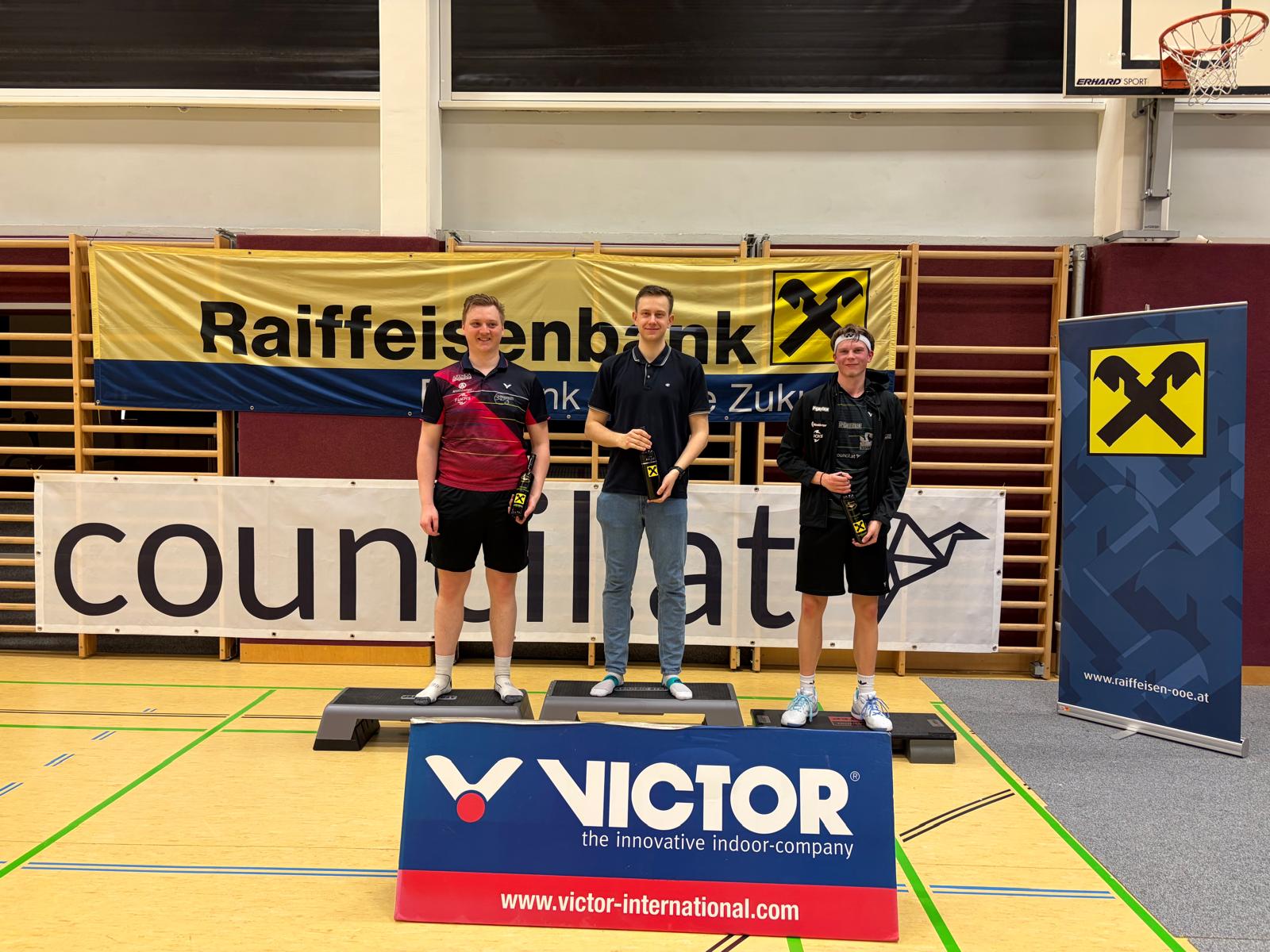 2.Platz: Lukas Mittermayr | 1.Platz: Adrian Schwarzmann | 3. Platz: Michael Ratzenböck Quelle: Tina Füreder
